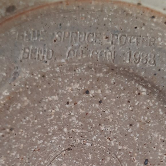 SOLD RARE Vintage Set of Seven Blue Spruce Pottery Bowls 1988 Oregon - 6.5" - Picture 5 of 7